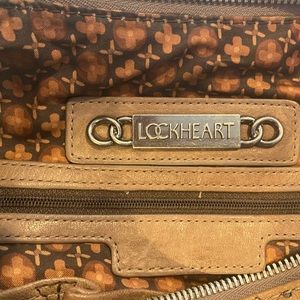 Lockheart Brown Leather Handbag w/ shoulder strap